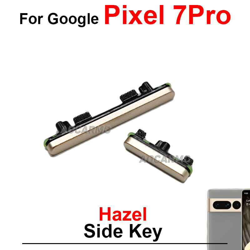 Google Pixel 7 7proのサイドキー,交換用のオフボリュームボタン