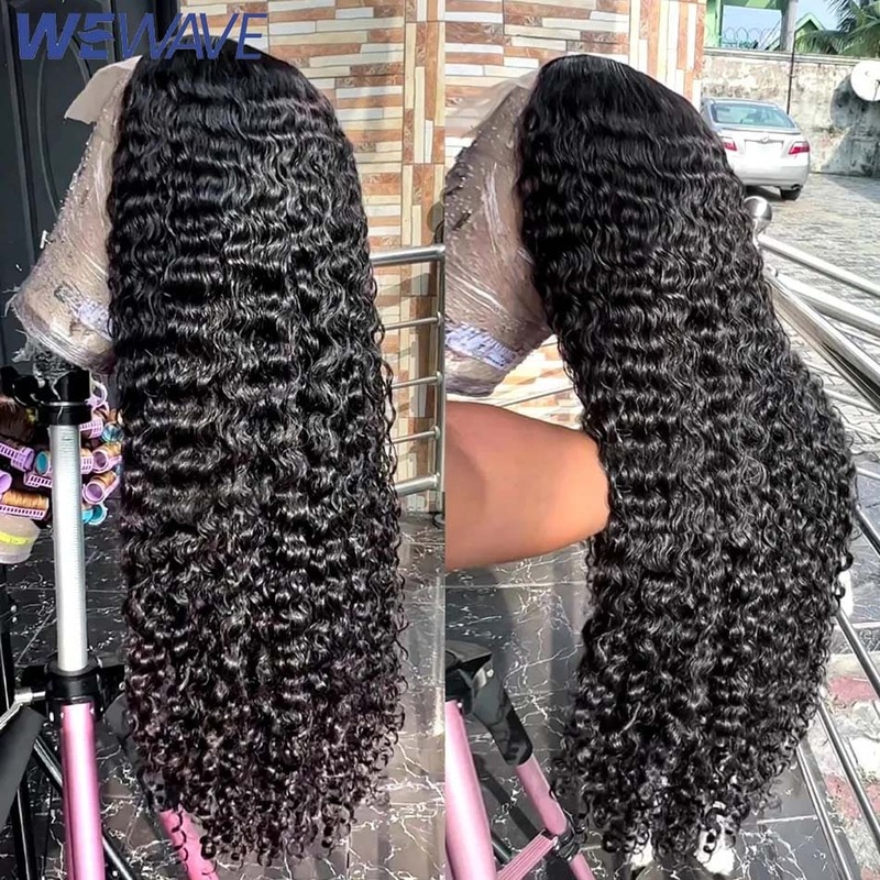 250 Density 13X6 Hd Lace Frontal Wig 30 40 Inch 13x4 Curly Lace Front Human Hair Wig Glueless Wig Water Deep Wave Frontal Wigs