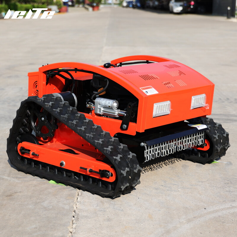 Cortador de grama elétrico automotor, robô trator de controle remoto, arado de neve com a lâmina, personalizável