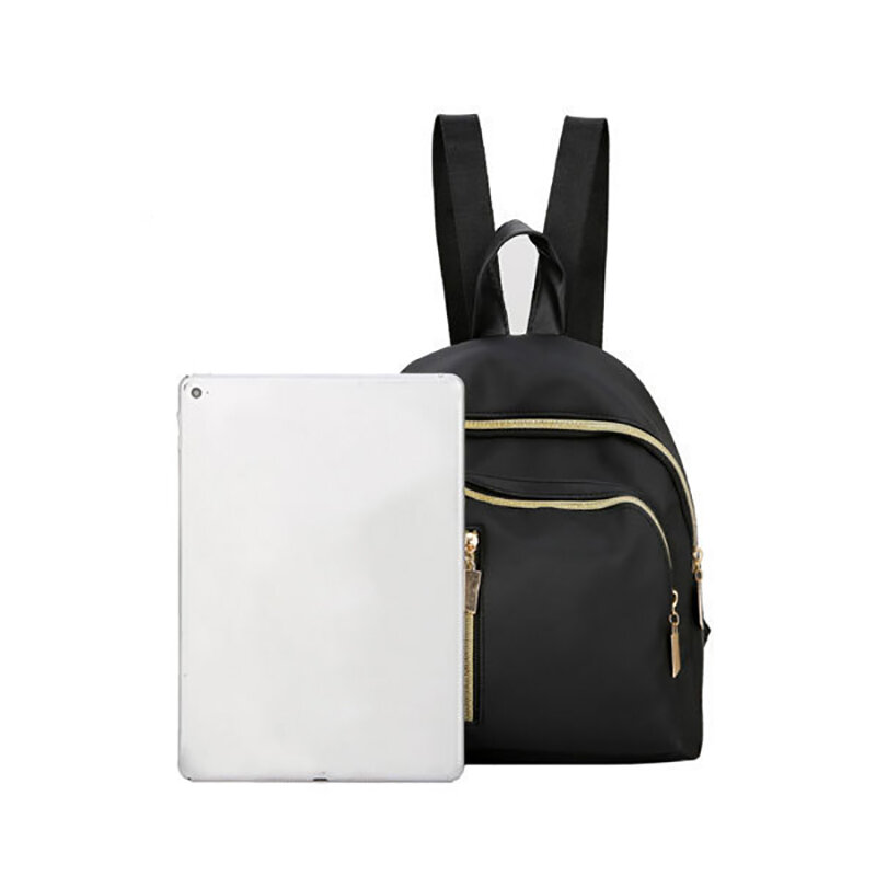 Нейлоновый водонепроницаемый вместительный Универсальный простой Модный повседневный рюкзак для девочек женская маленькая школьная сумка с регулируемым ремешком