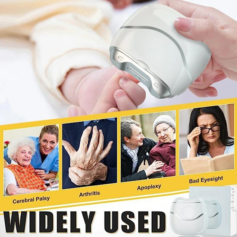 大人と赤ちゃんのための電動ネイルストリッパー,つけまつげアプリケーター,指とつま先のはさみ,ネイルチップホルダー,防滴