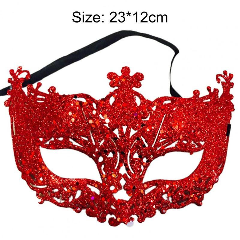 Cosplay Face Cover Glitter Shinny Women Ribbon Mysterious Eye Cover For Masquerade