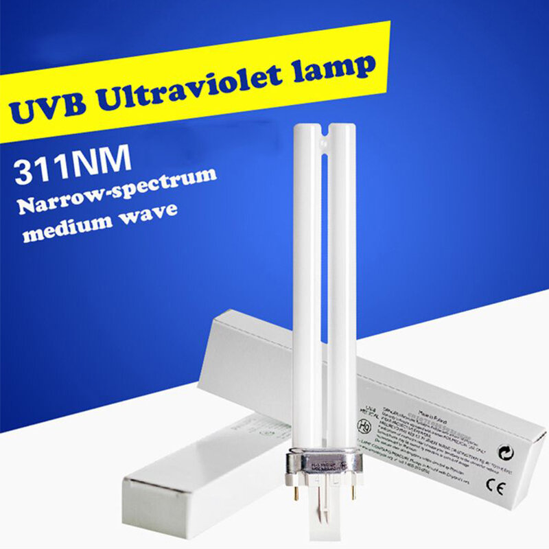 Lámpara de fototerapia UVB Original para Vitiligo, Eczema, Psoriasis, lámpara UVB, lámpara de tratamiento de problemas de la piel, 311nm