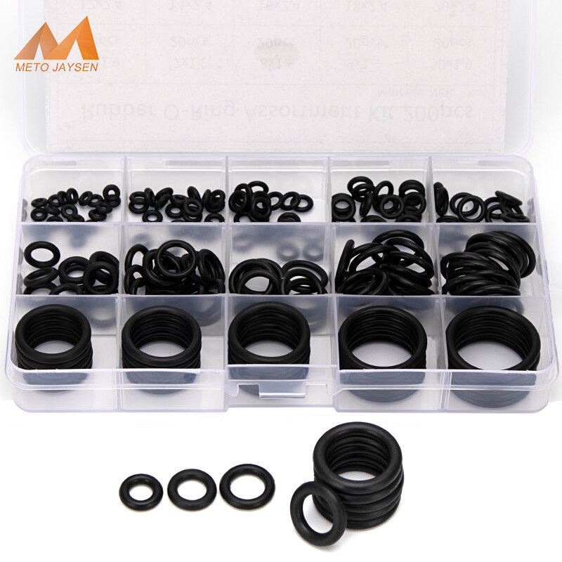Airsoft NBR Rubber Gasket Replacements Sealing O-rings Kit OD 6mm-30mm CS 1.5mm 1.9mm 2.4mm 3.1mm 150-200-225pcs