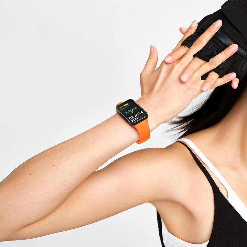 Correa de silicona para Xiaomi Mi Band 7 Pro, pulsera oficial de camuflaje para reloj inteligente Mi Band 7 Pro