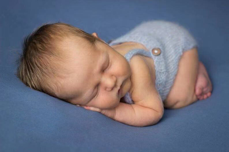 2 Buah/Set Pakaian Bayi Baru Lahir Crochet Properti Fotografi Rajutan Wol Topi Pakaian Kostum Menembak Bebes Accessorios