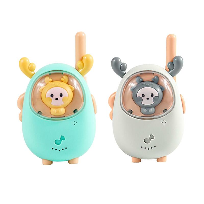 2x Walkie Talkies for Kids Cute for Hiking Accessories Outside 4-6 Years Old