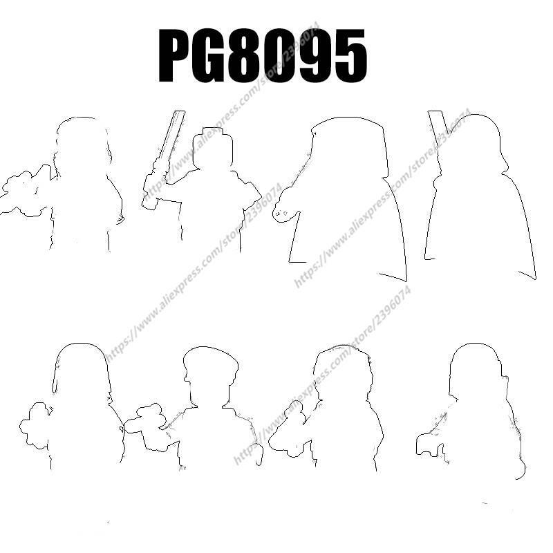 PG8095 Action Figures accessori per film blocchi di costruzione mattoni giocattoli PG761 PG762 PG763 PG764 PG765 PG766 PG767 PG768