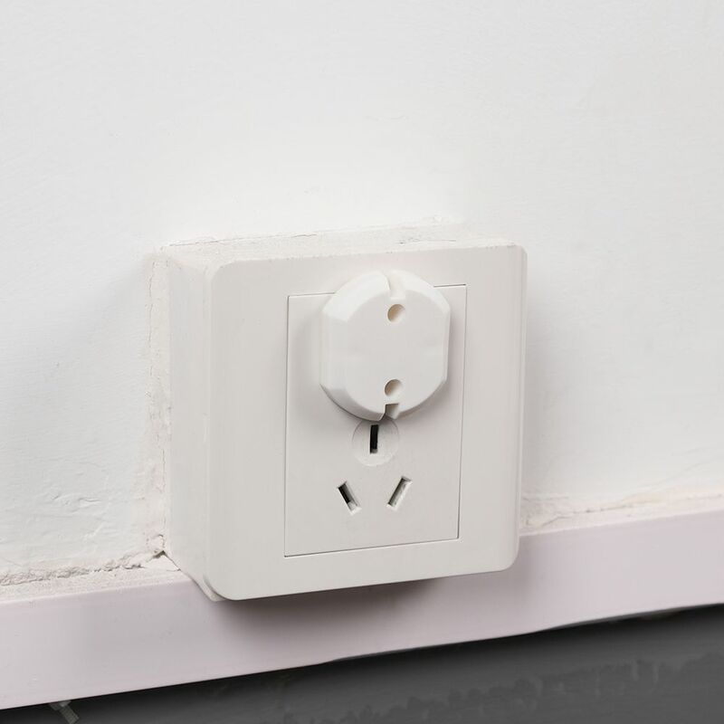 Plastic Security Locks European Standard Electric Protection Proof Anti-Electric Protector Cover Power Socket Plug Outlet Guard