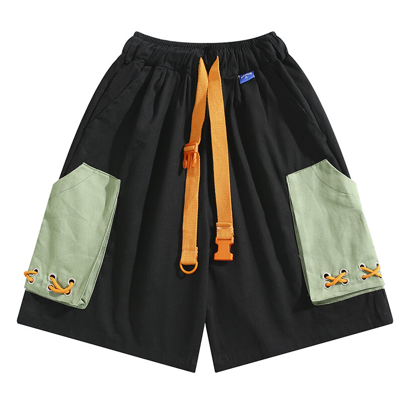 2024 Cargo Shorts Men's Summer Casual Cotton Multi Pocket Hot Wind Short Trousers  Patchwork Breathable Shorts E71