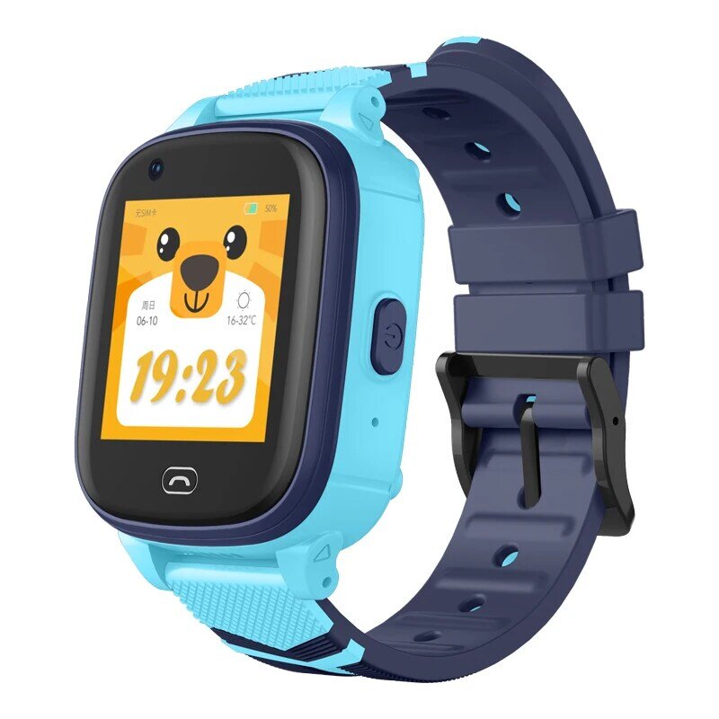 Montre connectée A60 pour enfants, smartwatch, moniteur de fréquence cardiaque et de sommeil, plein écran HD, étanche, avec GPS et appels téléphoniques
