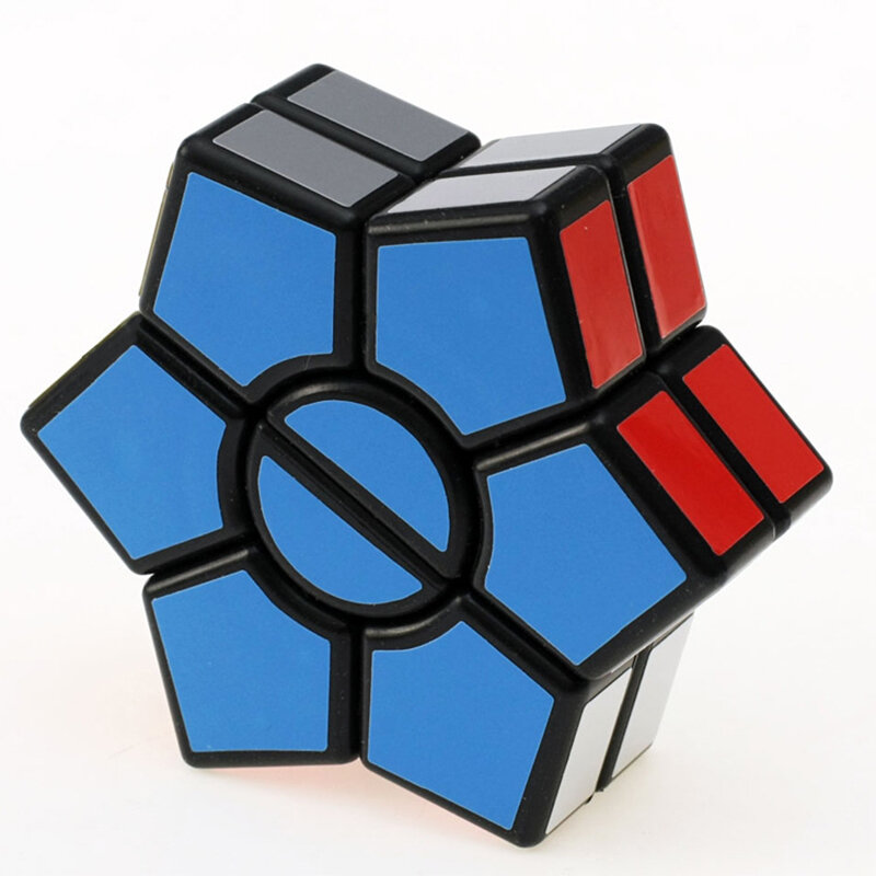 Cubo mágico Hexagonal de 2 capas con forma de rompecabezas, juego de Cubo mágico de velocidad, juguetes educativos para niños