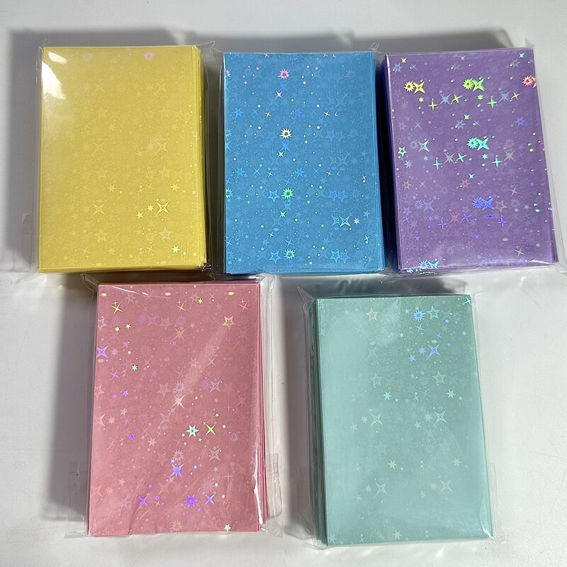 Sharkbang 50pcs/Lot Holo Card Sleeves 61x91mm 20C Star Series PP Kpop Holders For Postcards Films Game Cards Photocard Protector
