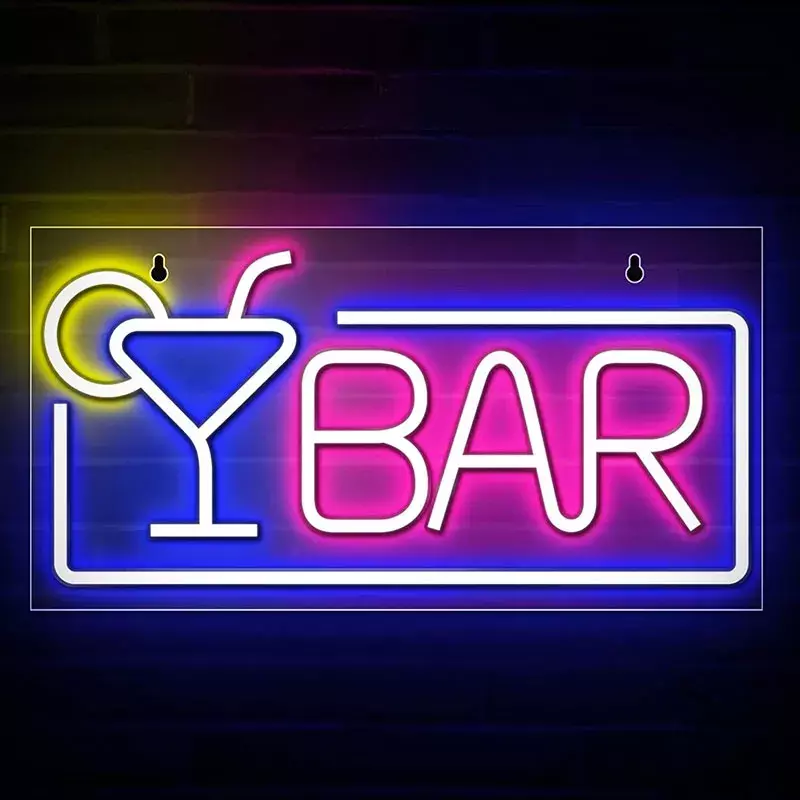 Buddy's bar beer club wall advertising LED neon light