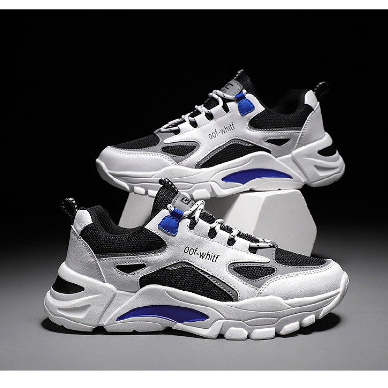 Nuovi uomini Sneaker in pelle scarpe da passeggio impermeabili moda Casual scarpe da ginnastica in rete antiscivolo resistente all'usura maschile calzature sportive alla moda