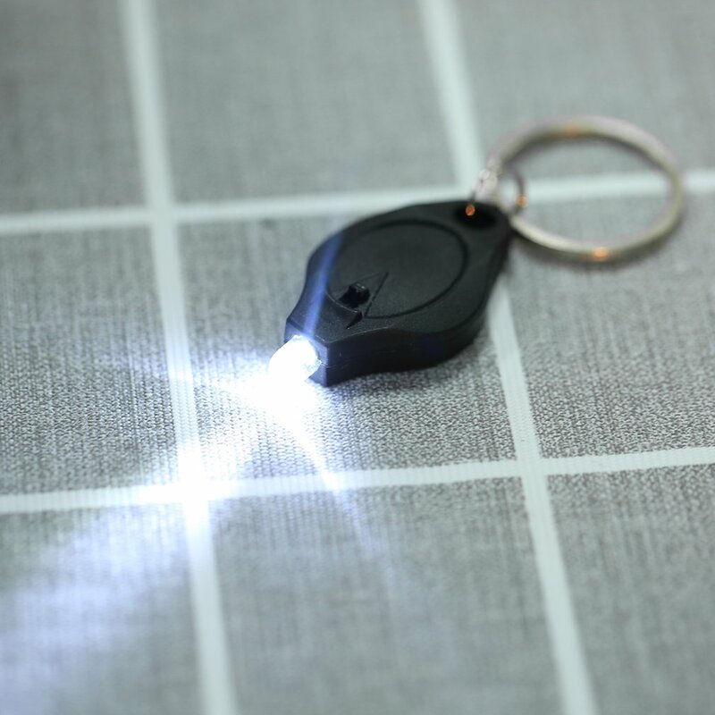 Mini lampe de poche LED Portable à presser, Micro torche, porte-clés d'urgence, Camping en plein air