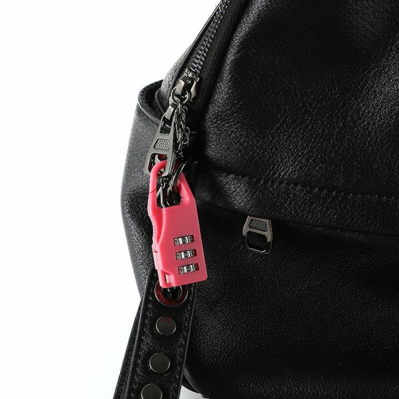 مجموعة قفل حقيبة ضد السرقة ، قفل تركيبة صغيرة ، رقم بلاستيكي ، حقيبة ظهر ، آمنة ، درج