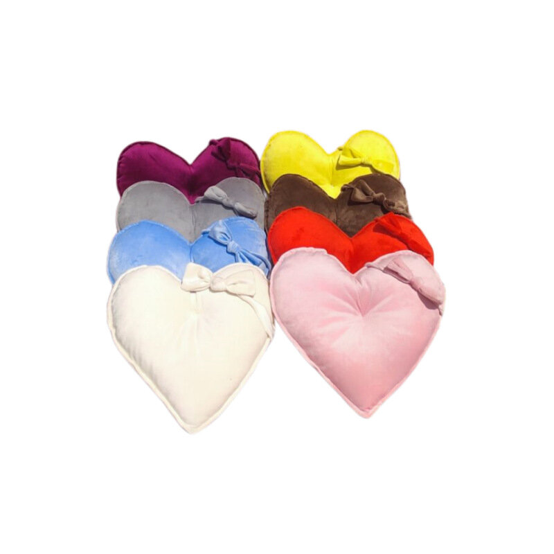 Neonatal Photography Props Full Moon 100 Days Old Baby Colorful Heart-shaped Pillow Bow Headdress Auxiliary Shape Photograph Set