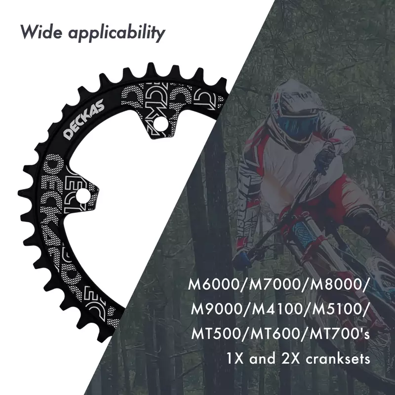 Deckas Chainring Oval 32T 34T 36T 38 Tooth 96 BCD  for M7000 M8000 M9000  Cycling Bike Bicycle Chainwheel tooth plate 96bcd