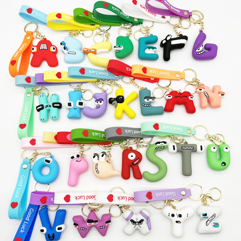 Алфавит ЛОР брелок игрушки английская буква Животное подвеска сумка для детей образовательные подарки на день рождения