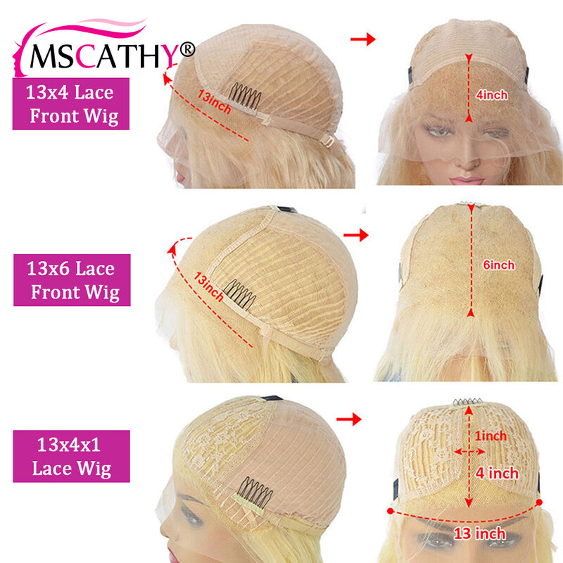 Ash Blonde Colored Lace Frontal Wig Preplucked 13x6 Straight Highlight Human Hair Wig HD Transparent Lace Frontal Wigs For Women