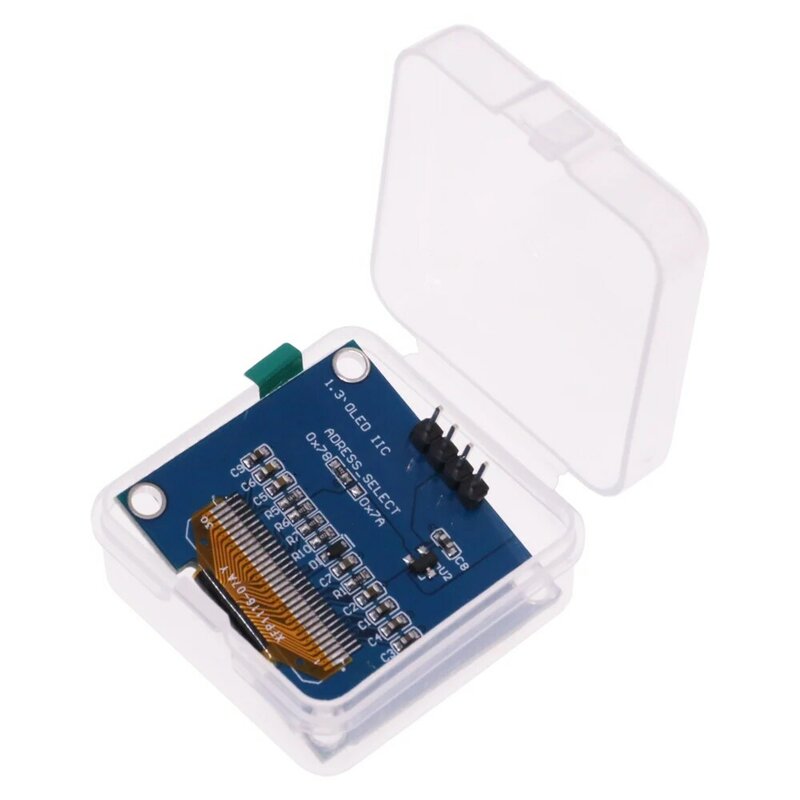 Modulo OLED da 1.3 "colore bianco e blu 128 x64 modulo Display LED LCD OLED da 1.3 pollici per Arduino 1.3" comunicazione IIC