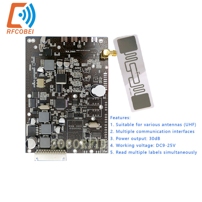 4-канальный RS232/485 USB Wigan26/34 интерфейс 860-960 МГц модуль считывателя UHF Для Arduino Raspberry