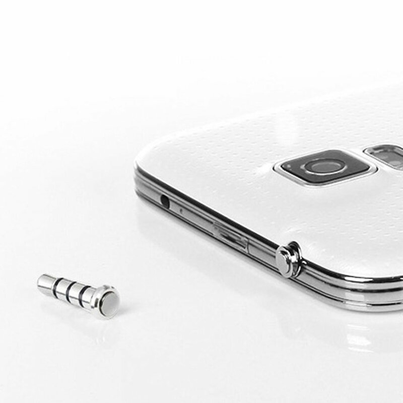 Clé intelligente à bouton pour téléphone intelligent, prise anti-poussière pour smartphone Android, clé anti-poussière, prise pour écouteurs, 3.5mm, nouveau