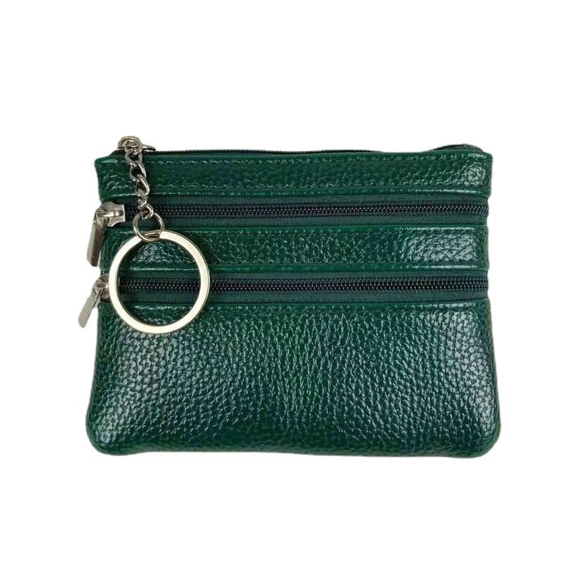 المرأة الصغيرة تغيير المال أكياس جيب محافظ حافظة مفاتيح صغيرة وظيفية الحقيبة سستة بطاقة المحفظة بولي Leather الجلود عملة المحافظ