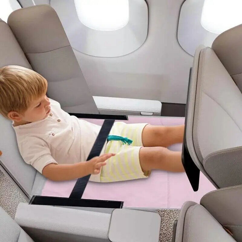 어린이용 비행기 좌석 익스텐더, 여행용 발받침 침대, 휴대용 여행용 발 받침대, 해먹, 다리 받침대