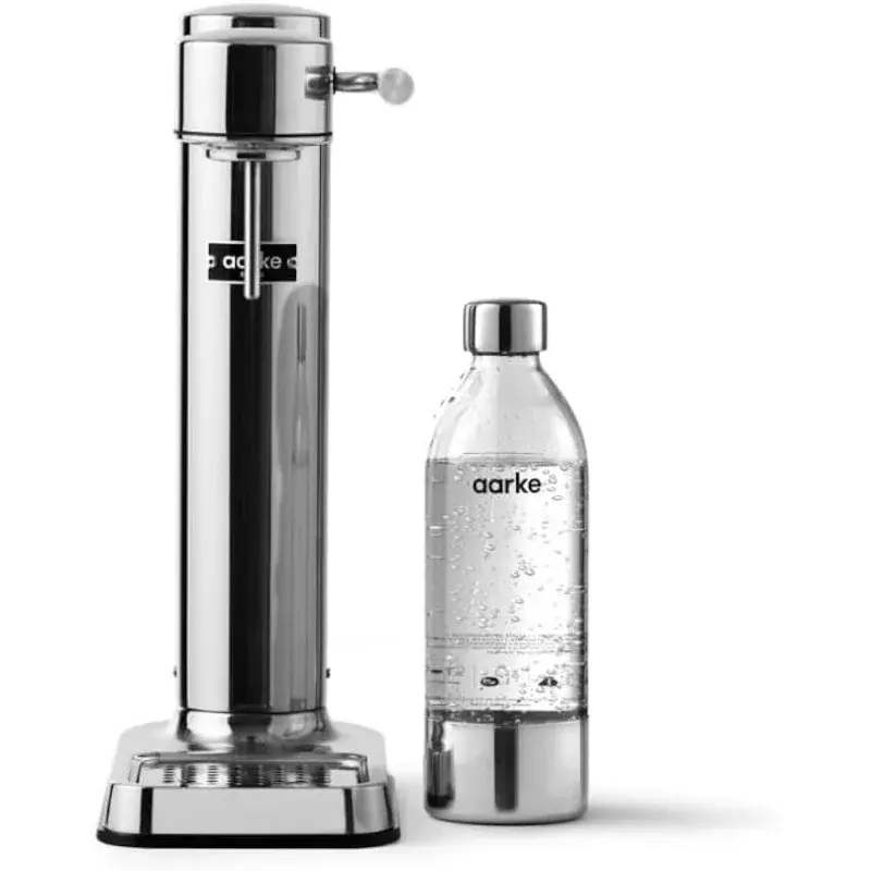 Aarke-Carbonator III karbonator Premium-berkilau & Seltzer pembuat air-pembuat Soda dengan botol hewan (Baja tahan karat)