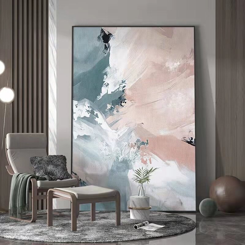100% لوحة زيتية يدوية على قماش جدار الفن الحديث مجردة العمل الفني ديكور المنزل صور غرفة المعيشة غرفة نوم الطعام ديكور