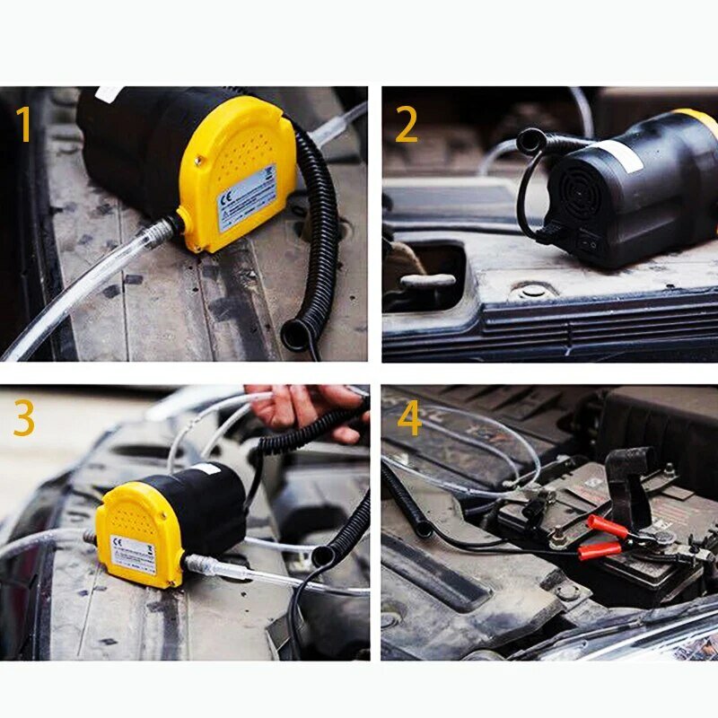 مضخة سيارة 12 فولت كهربائية تعمل بالديزل مستخرج سائل زورق شفط لنقل الوقود دراجة نارية مضخة زيت