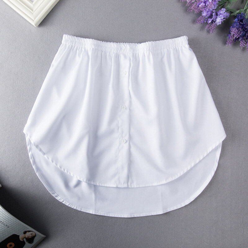 Женская фальшивая Нижняя юбка со съемным подолом, юбка неправильной формы, удлинитель подола, мини-юбка, многослойная внутренняя часть