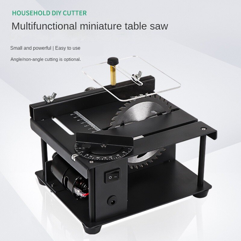Mini precision table saw,small household table saw,portable woodworking sliding table saw,multi-function cutting machine