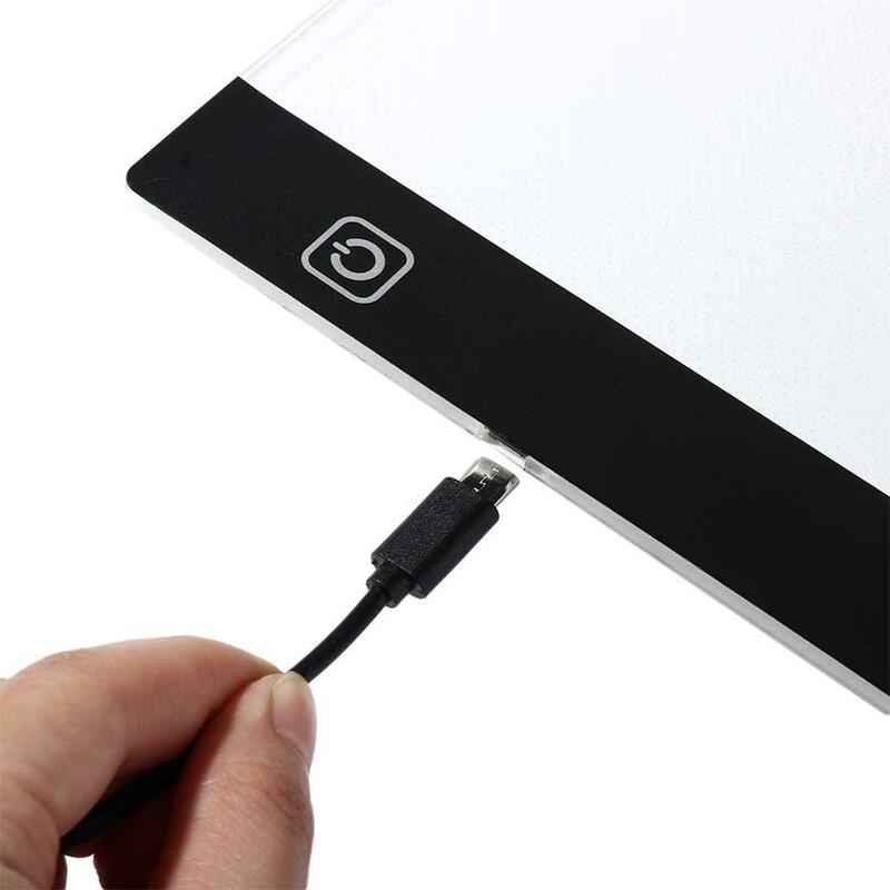 A4 Led Drawing Copy Pad Acrylic 3 Level Dimmable A4 Drawing Copy Pad Led Transparent Drawing Board Creative Gifts