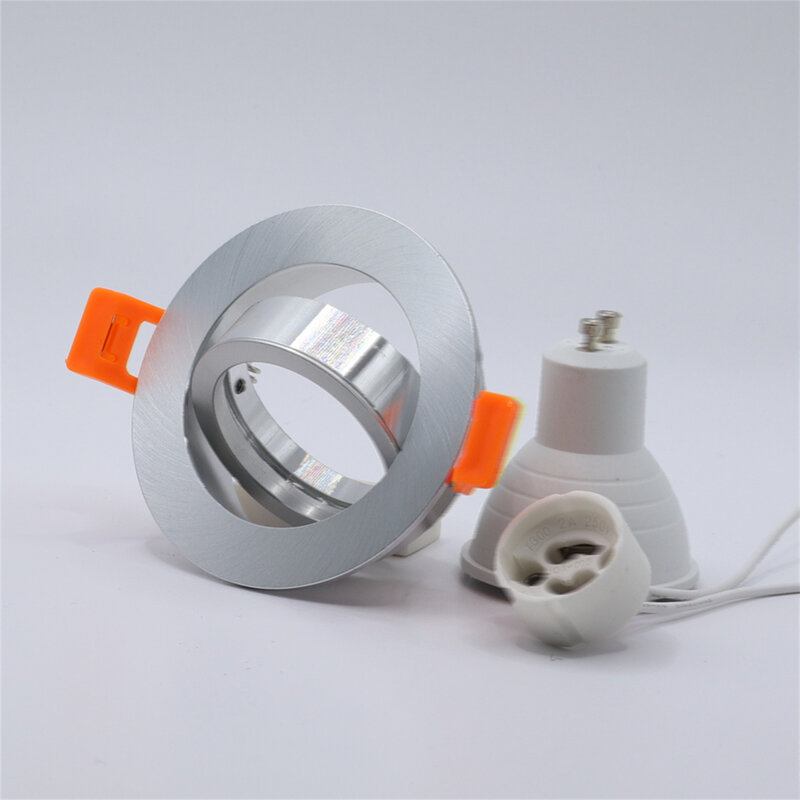 Round Fixed Silver Aluminum GU10 MR16 GU5.3 Led Light Led Ceiling Spot Light