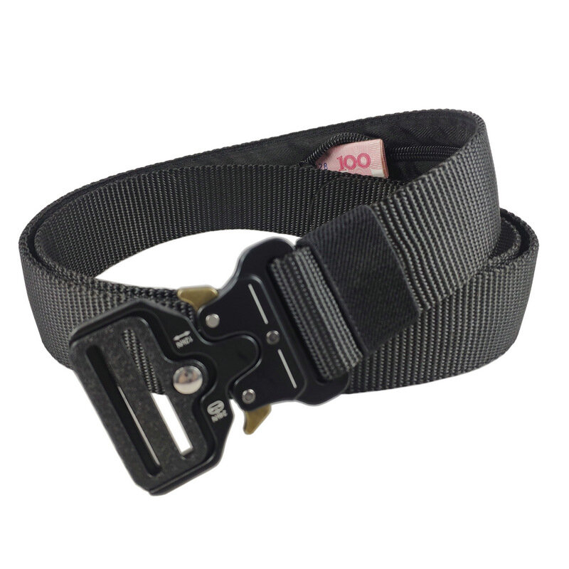 Cinturón antirrobo para hombre y mujer, bolsa de cintura oculta portátil, billetera de dinero, cinturón oculto secreto, 130cm