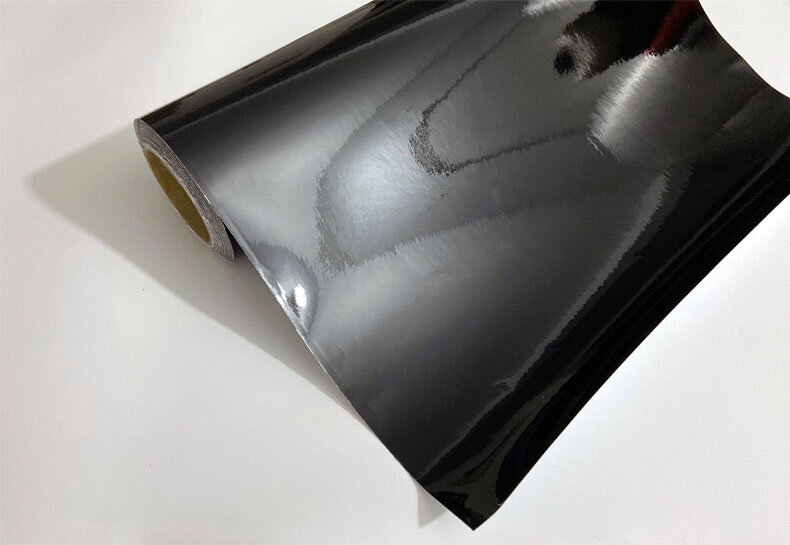 Ultra Gloss Piano Black Vinyl Wrap Film Aufkleber Glänzend Schwarz Self Adhesive Vinyl Blase Freies Konsole Computer Laptop Haut