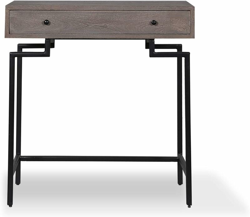Carrington Nightstand Side Table, Grey