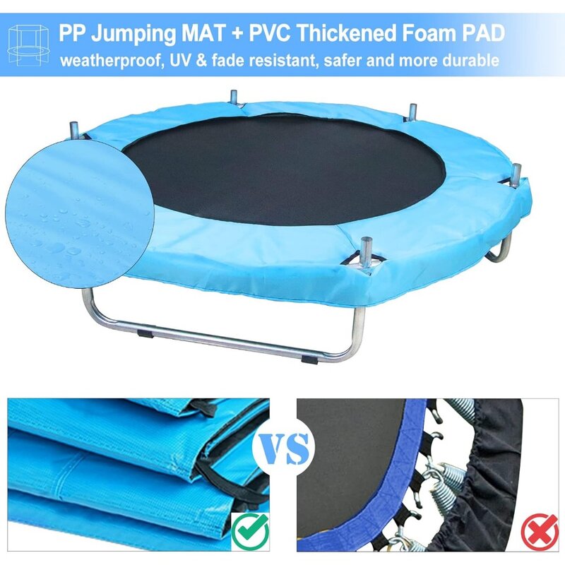 4.6FT Small Trampoline with Net Safety Enclosure, Baby Round Jumping Mat, Gifts for Children Boy Girl , Toddler Trampoline
