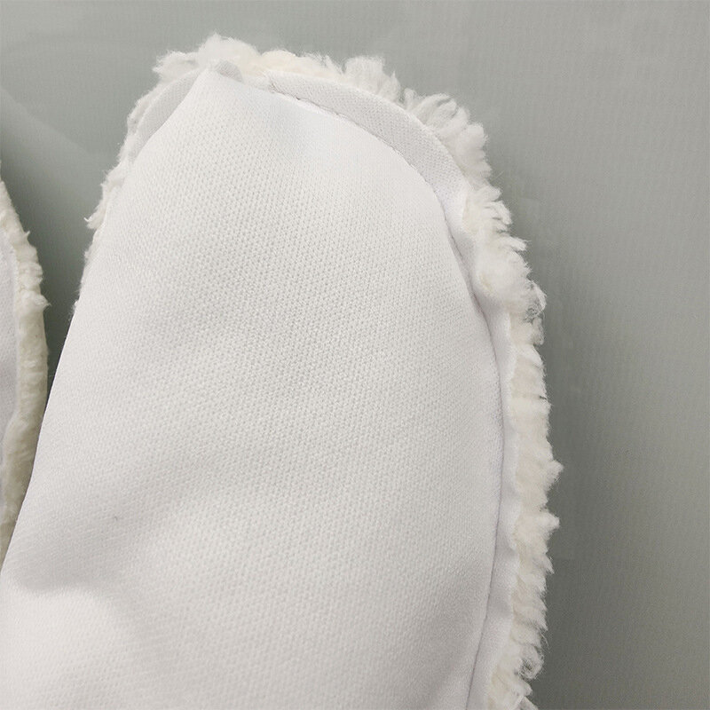 Plantillas de manga de algodón extraíbles para zapatos forrados de piel, zuecos, zapatillas, forro de felpa, cubierta de zapato cálida de invierno
