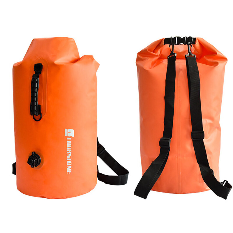 25-60l profissional ipx7 impermeável saco de natação mochila inflável rafting mergulho à deriva saco seco flutuante