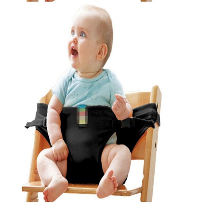 Krzesełko dla dziecka pas bezpieczeństwa przenośne siedzenie na Lunch na fotel folia Stretch krzesełko do karmienia uprząż fotelik dla dzieci