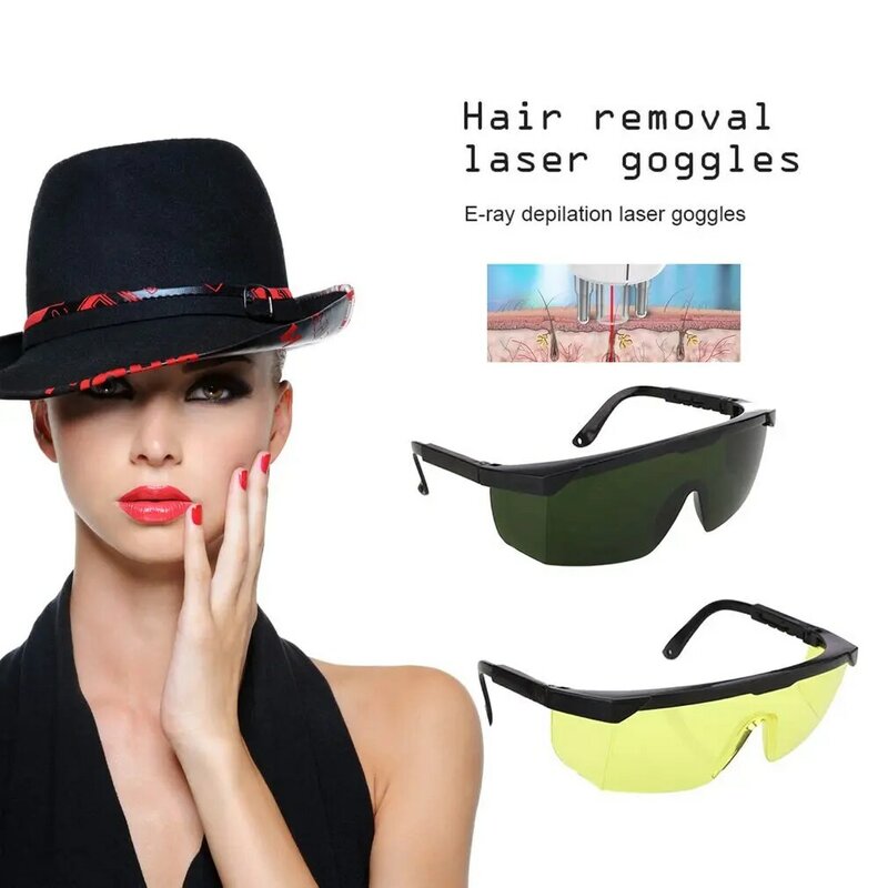 Kacamata pelindung Laser 200nm-2000nm, kacamata pelindung Laser IPL-2 OD + 4 bergaya, kacamata pelindung