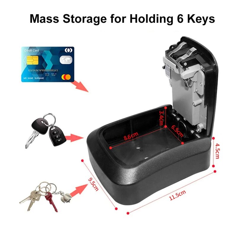 Настенный смарт-ключ, сейф с блокировкой, уличный водонепроницаемый, IP65, с защитой от кражи, паролем, Bluetooth, TTLock, с приложением