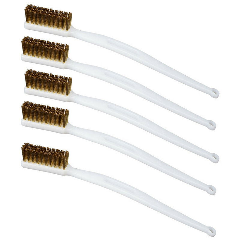 1.38inch * 0.79inch Brass Wire Brush Polishing Wire 170*8.5*20mm 35*10mm 5PCS Brass Brush Cleaning For Industrial