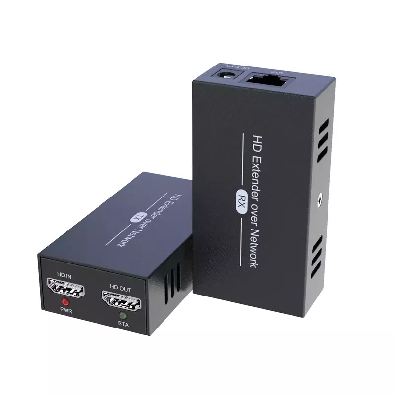 Extensor Ethernet HDMI Via RJ45, Cabo de Rede Cat6, Transmissor de Vídeo, Receptor, Conversor, Switch Gigabit, Muitos Lossless, 120m