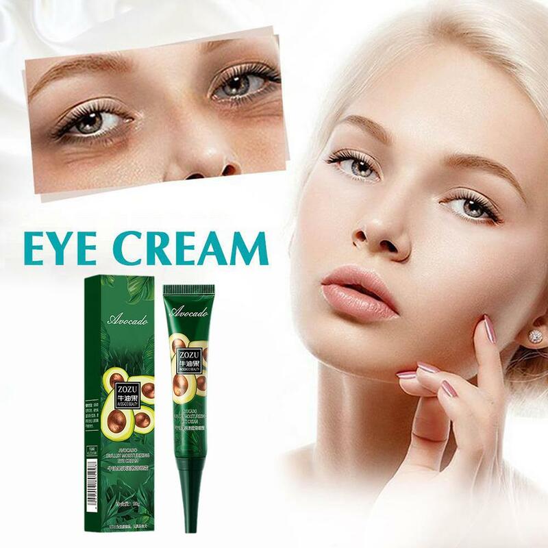 Abacate Eye Cream para círculos escuros e inchaço, Overnight Under Eye Treatment, Hidratante, 3pcs