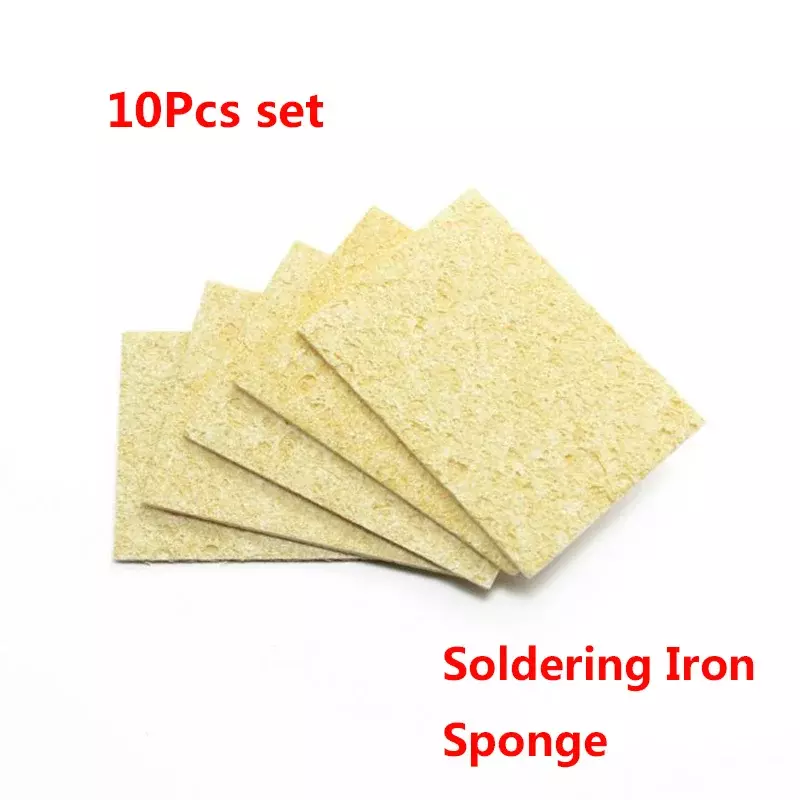 High quality 10Pcs High Temperature Resistant Sponge Electric Iron Tip Cleaning Sponge Rectangular 3.5CM*5CM